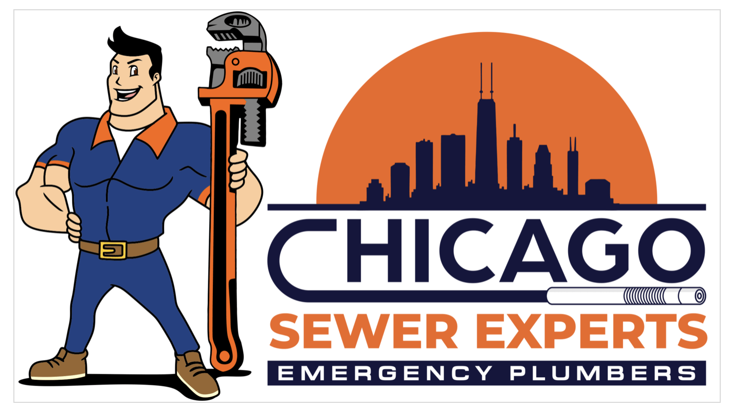 The logo for chicago sewer experts emergency plumbers