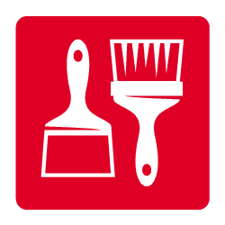icon of paint brushes