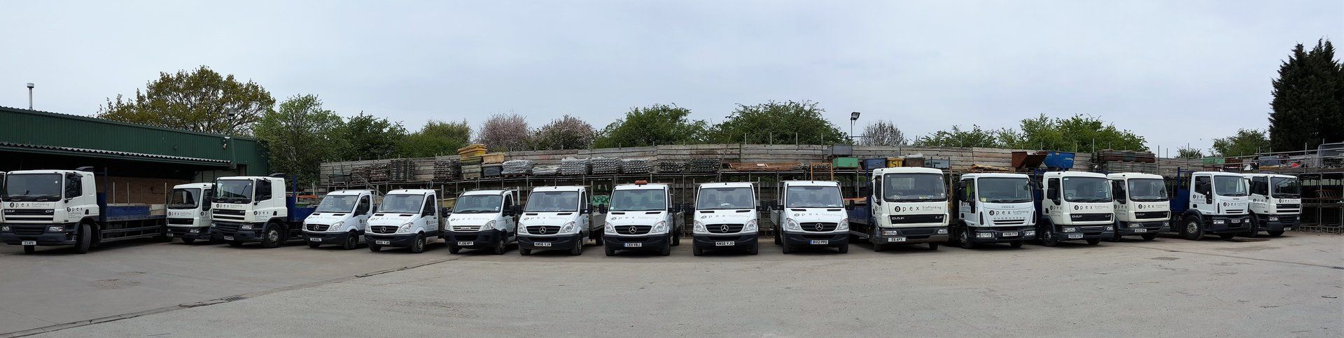 parked trucks