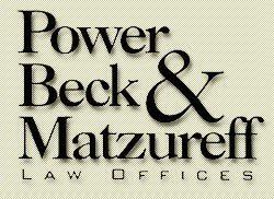 Power Beck & Matzureff Law Offices PERSONAL INJURY LAW Martinsburg Power Beck & Matzureff