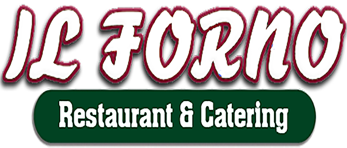The logo for il forno restaurant and catering
