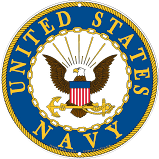 The seal of the united states navy with an eagle and anchor