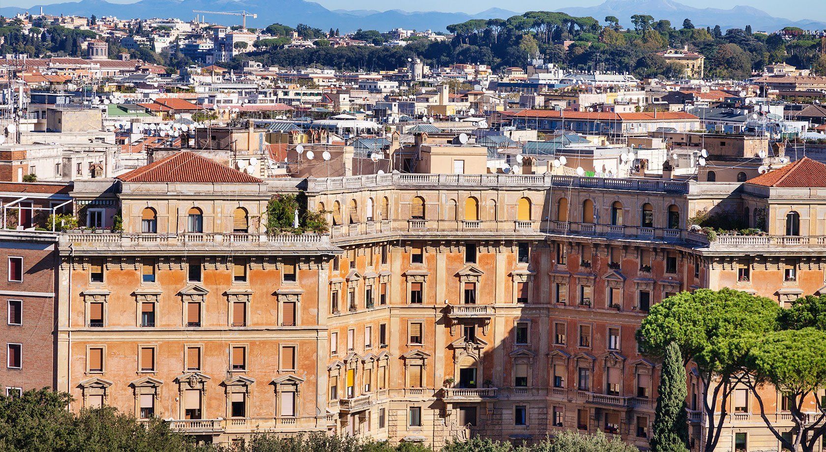 Panoramica dell'urbanistica di una città