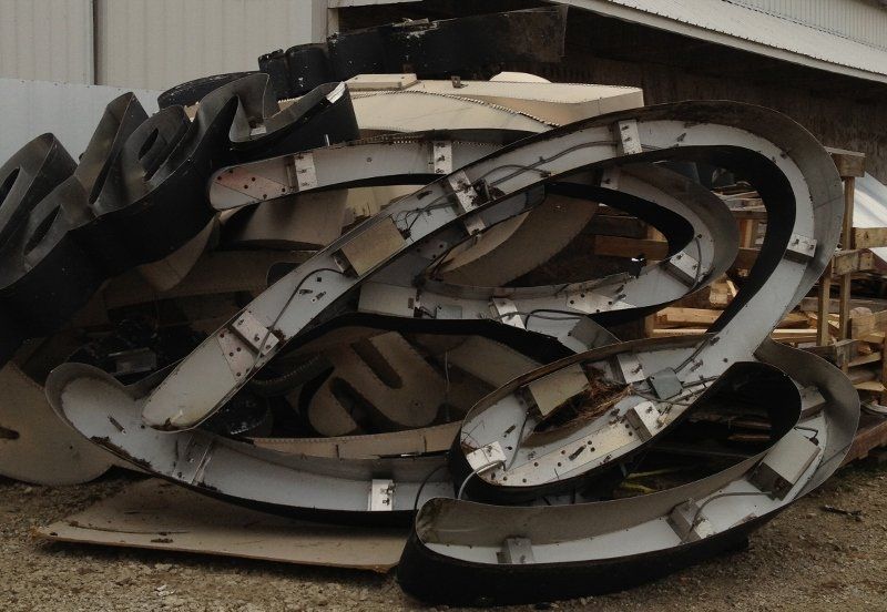 What happens to old signage?
