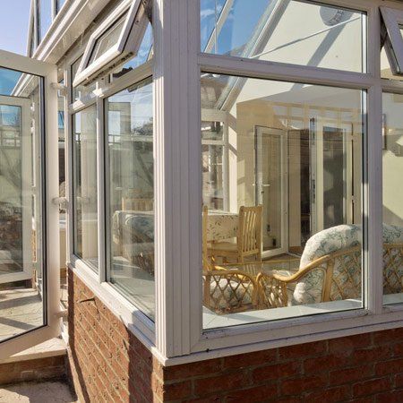 conservatory next to house