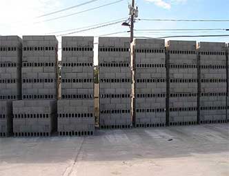 Construction site - concrete blocks in Calverton, NY Construction site - concrete blocks in Calverton, NY