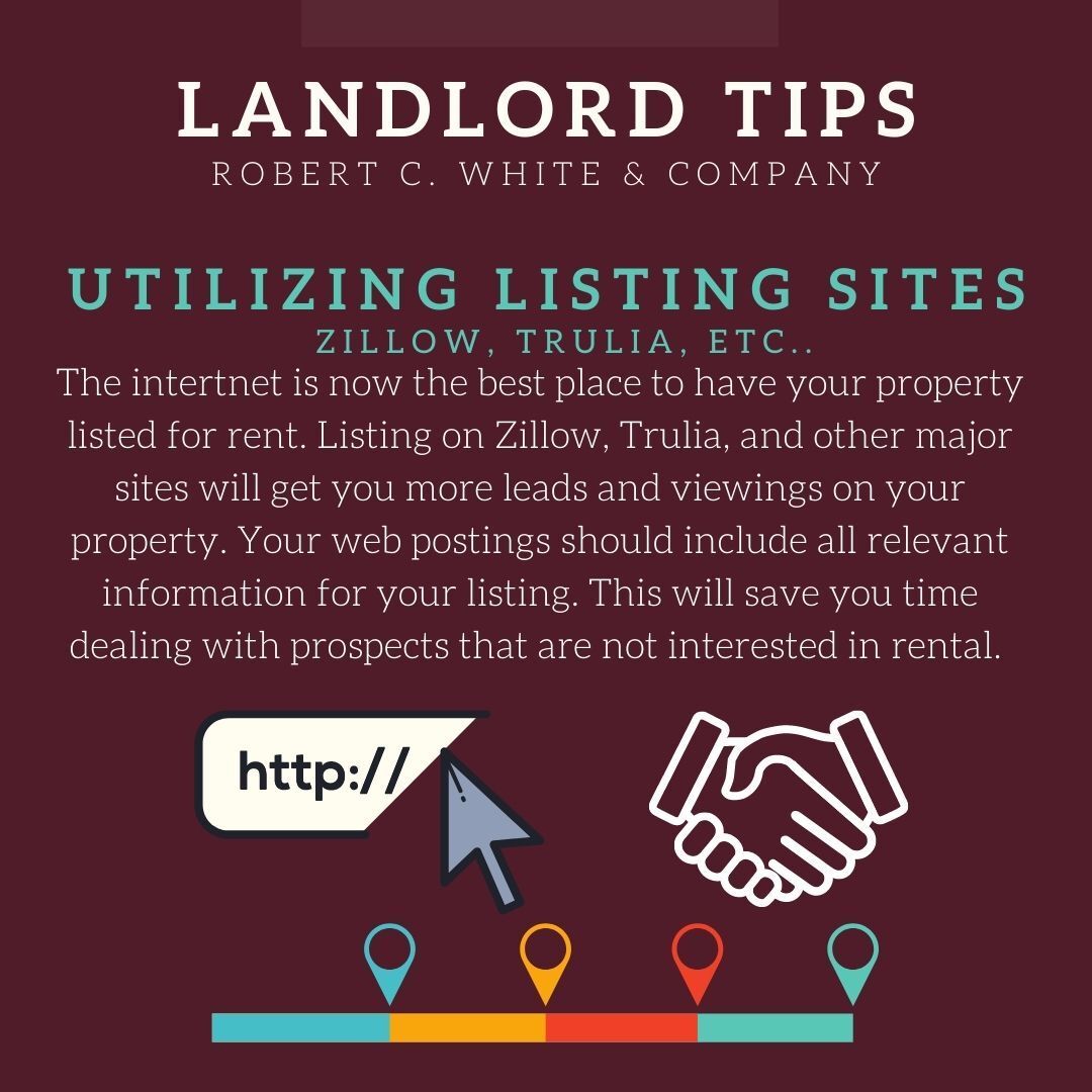 A poster that says landlord tips on it