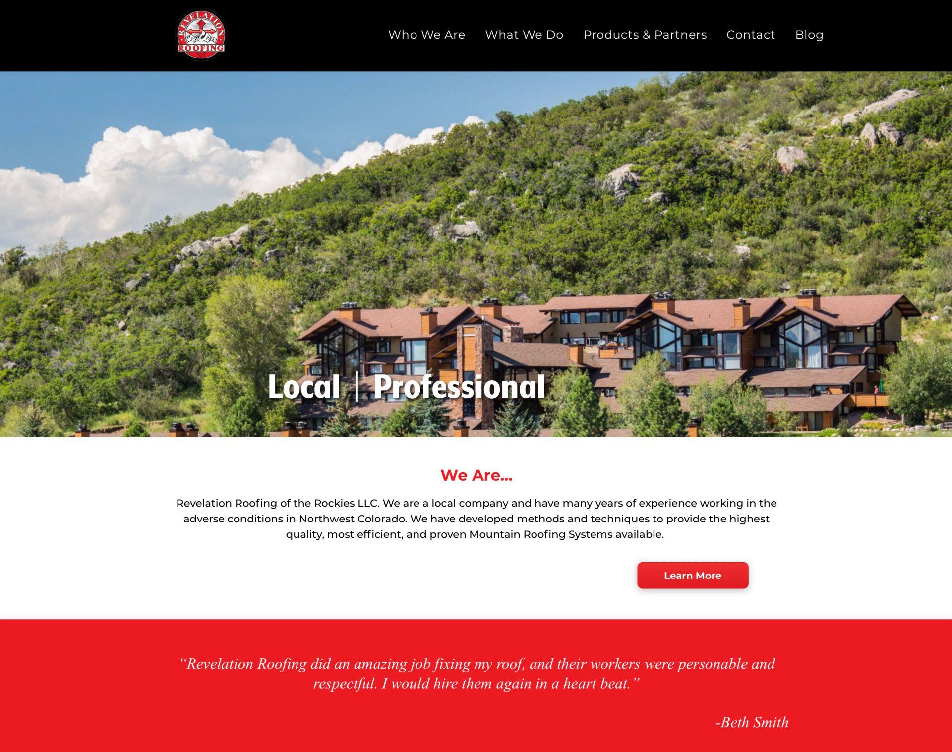 Steamboat Website Design
