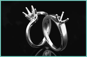 Silver engagement rings without the diamonds in them