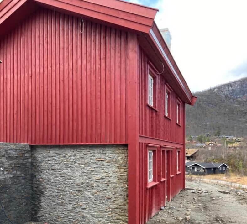 Fasādes apdares darbi Norvēģijā, Hovden (2020)