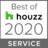 A logo for the best of houzz service in 2020.