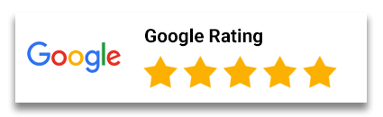 A google rating with five stars on it