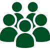 A group of people standing next to each other in a circle.