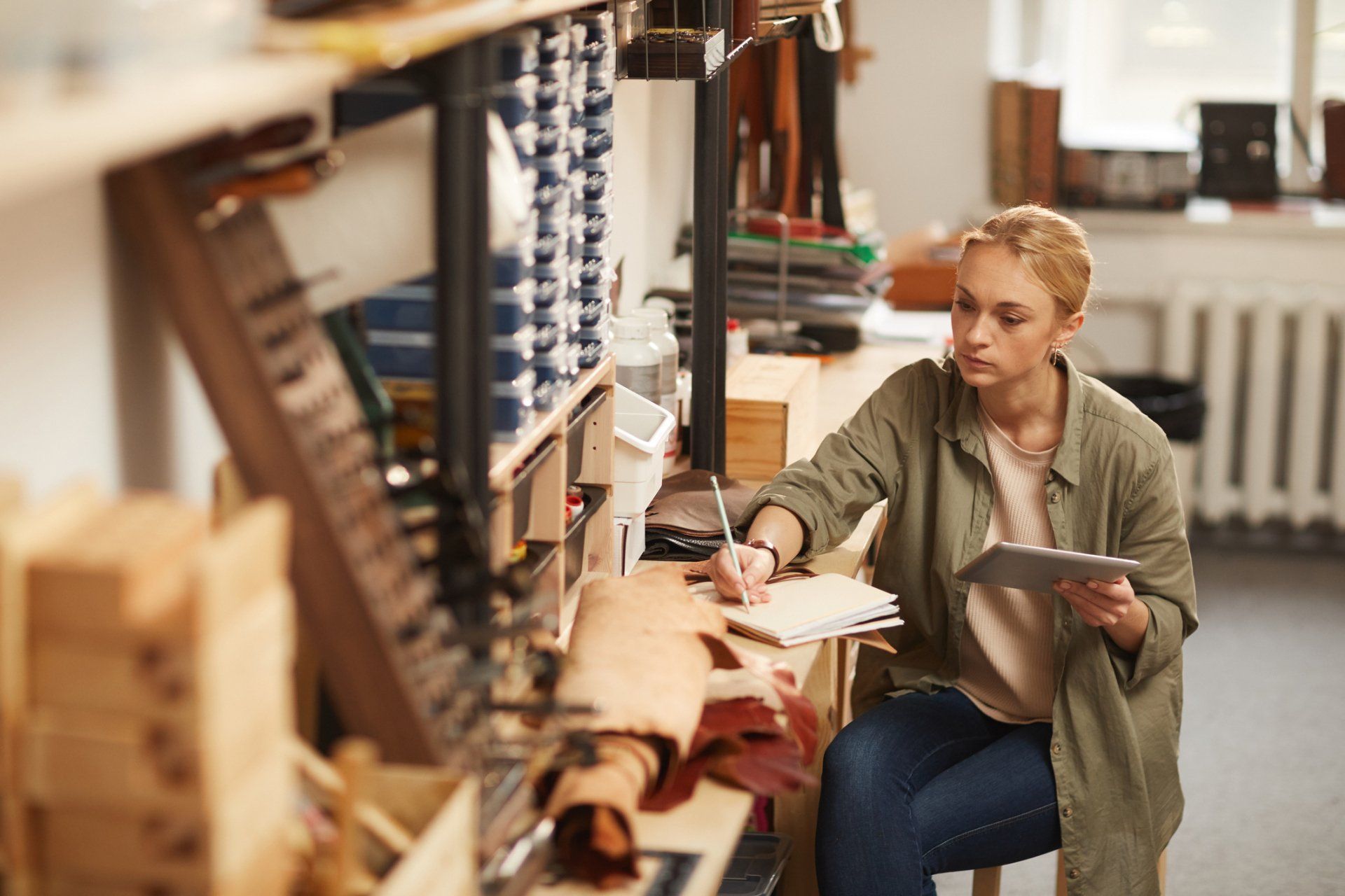 Woman Writing Notes — San Francisco, CA — Ciarlo Brothers Furniture Refinishing