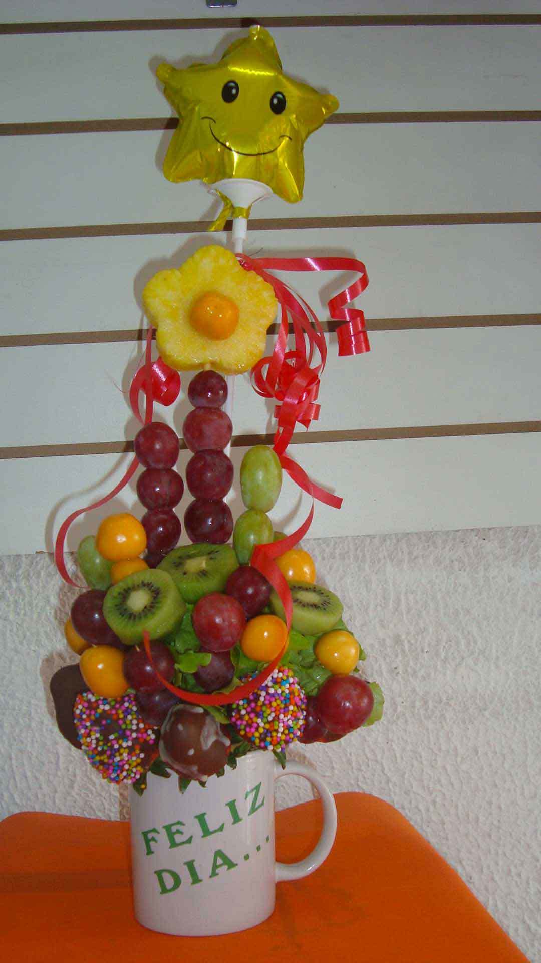 TATY FLORISTERIA - Fresas al chocolate y globo