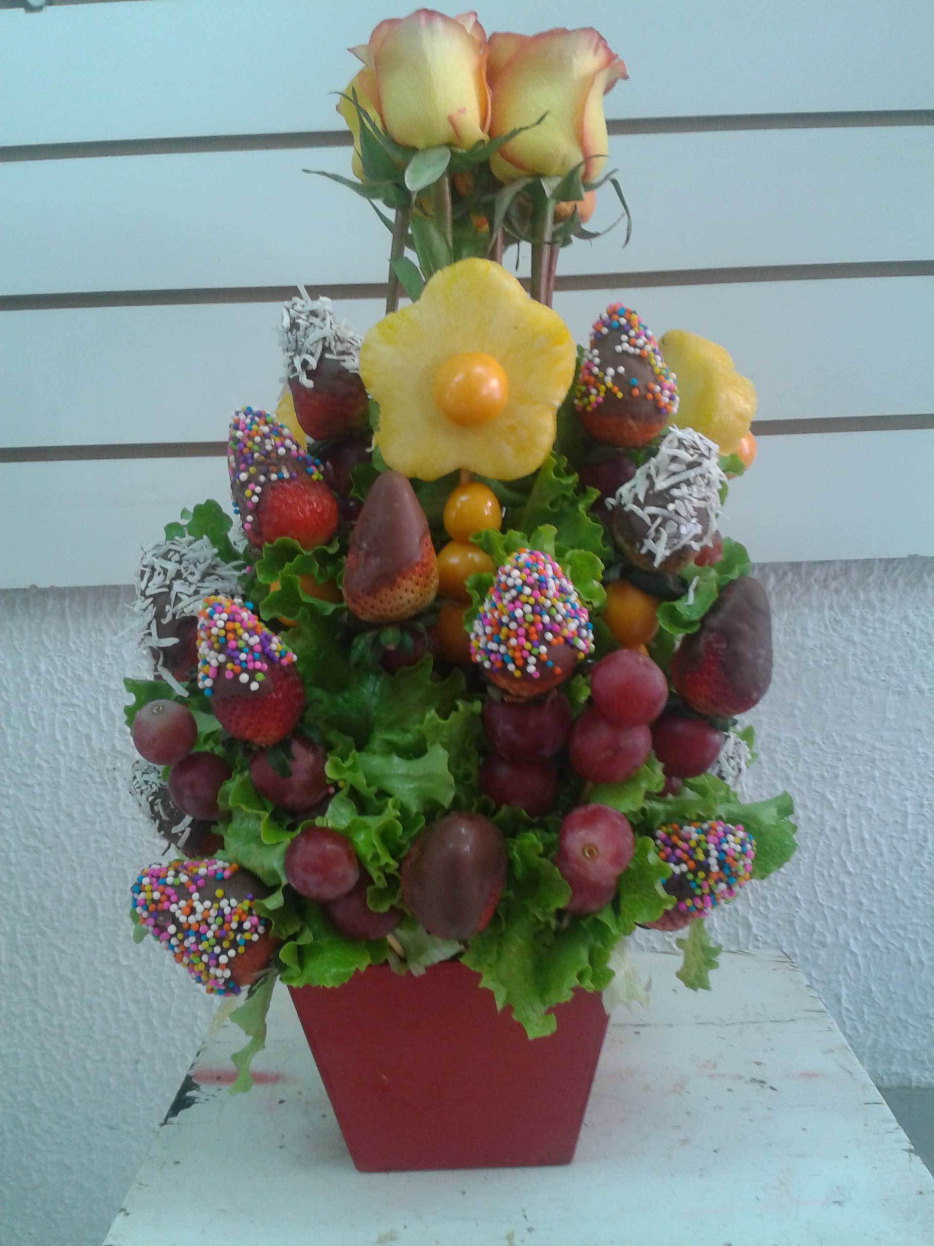TATY FLORISTERIA - Fresas al chocolate con flores