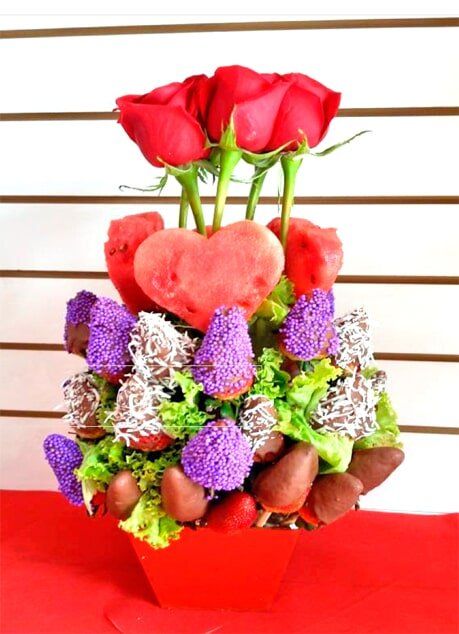 TATY FLORISTERIA - Flores y fresas al chocolate