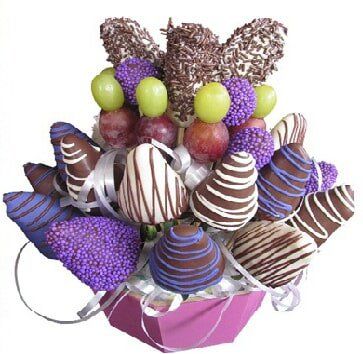 TATY FLORISTERIA - Fresas al chocolate con uvas