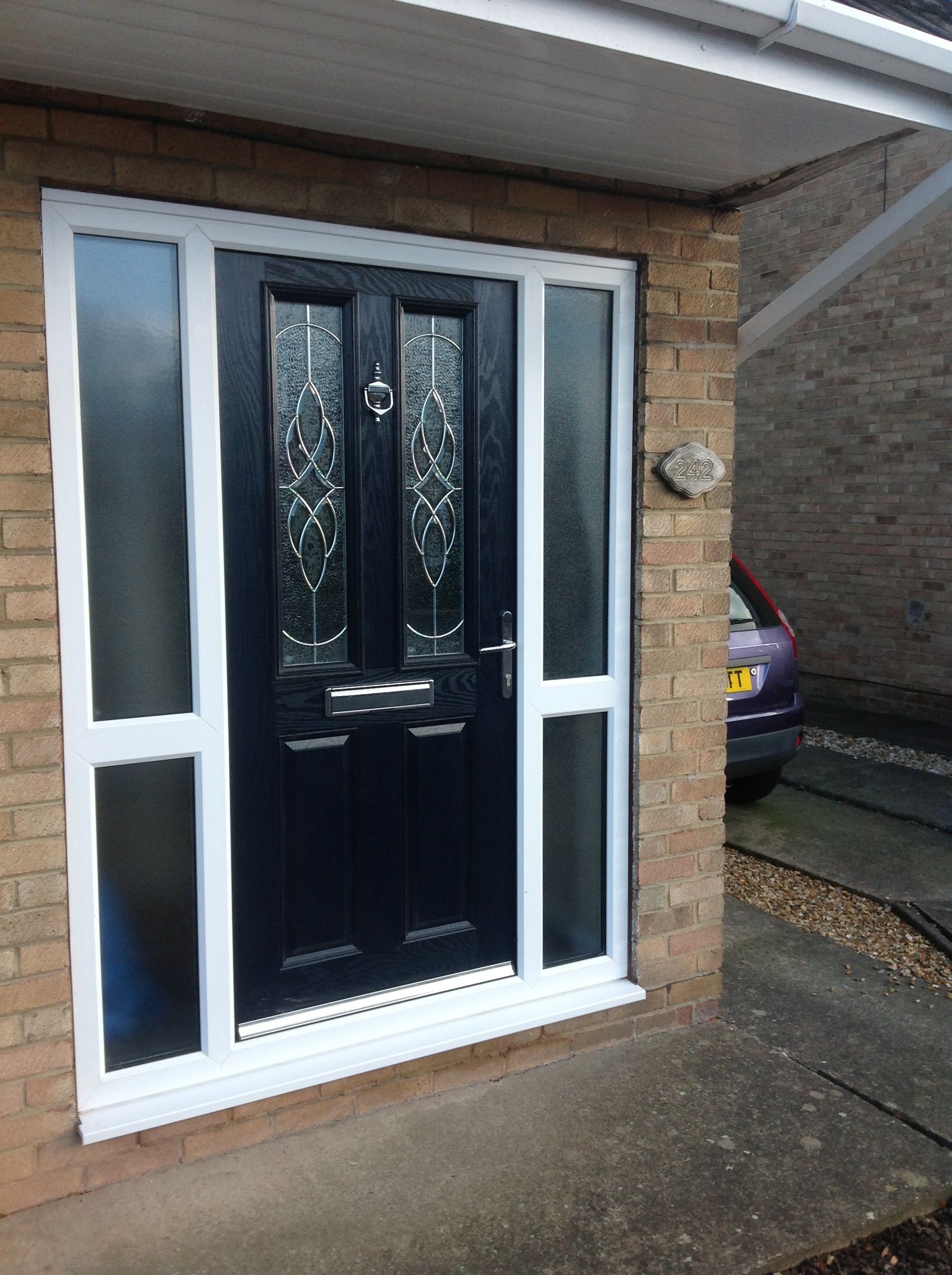 composite doors  side view