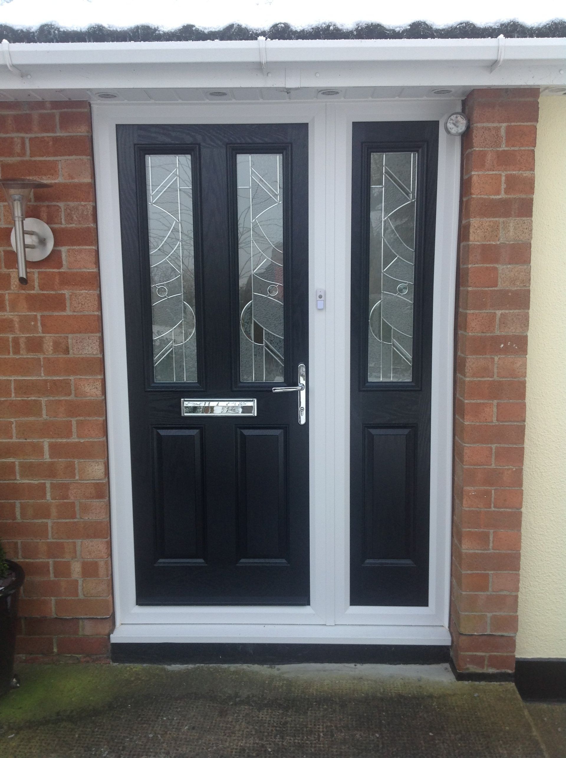 black composite doors