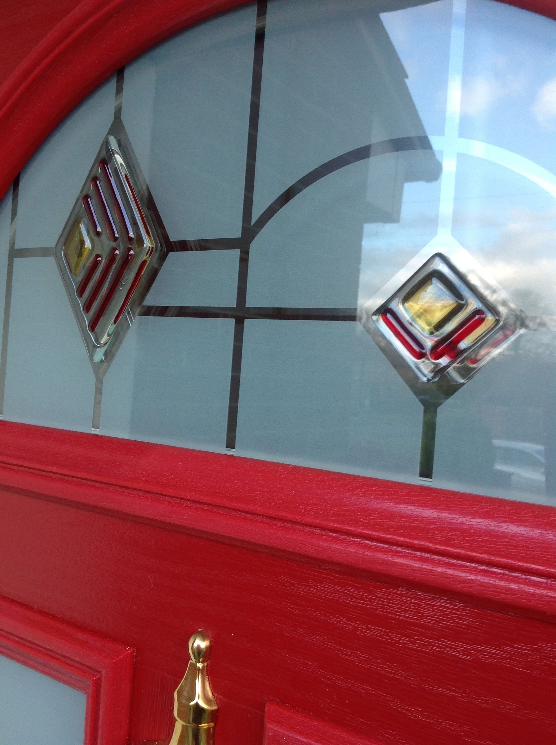 red composite doors