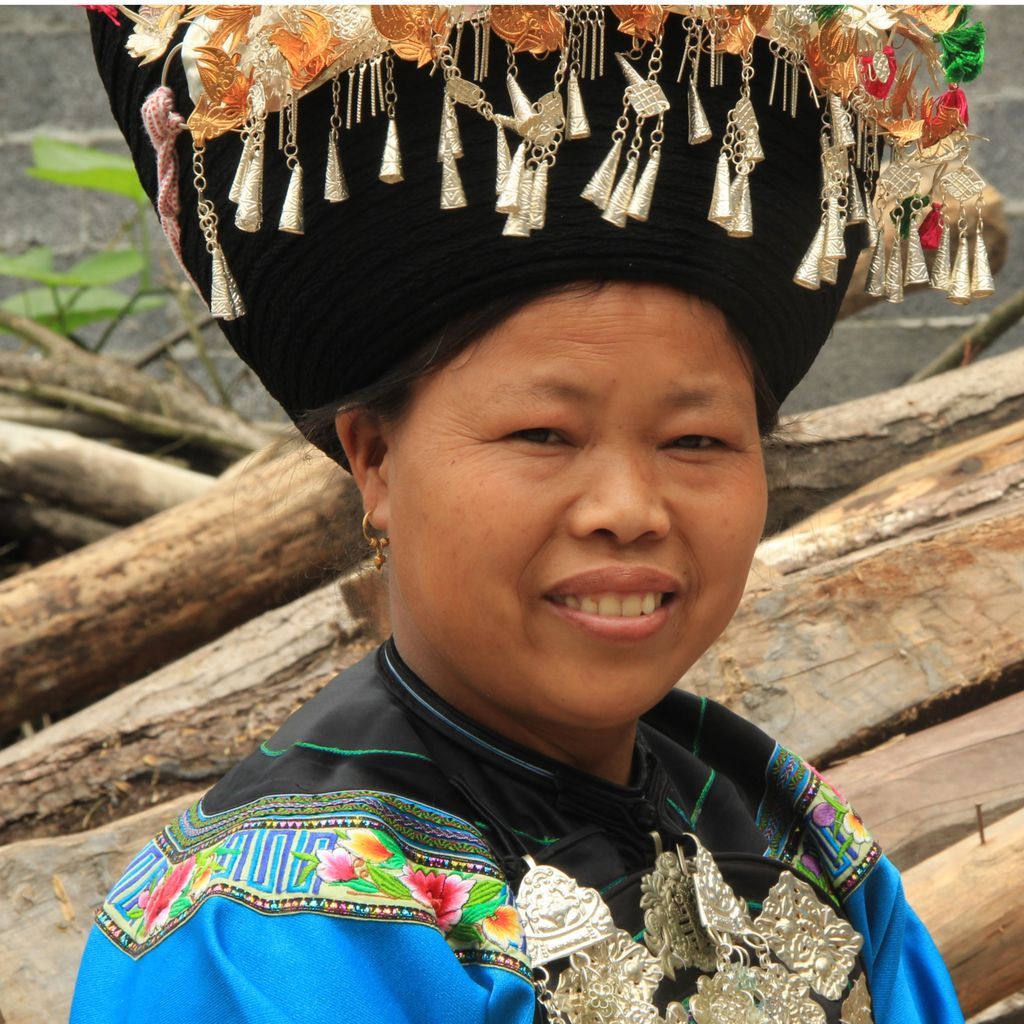 Miao embroiderer