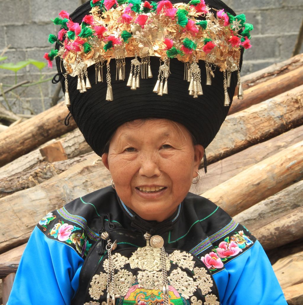 Miao embroiderer