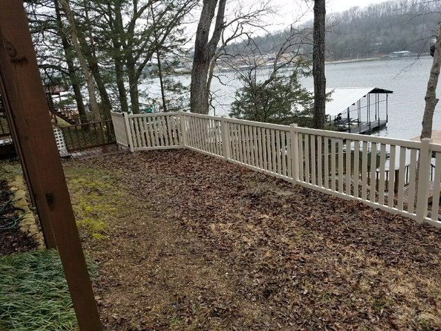 long custom residential fence