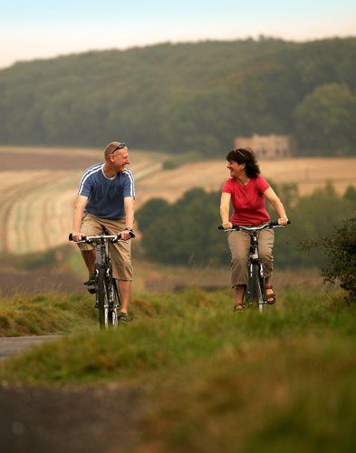 Cycling on the Wolds near the Vale of Pickering