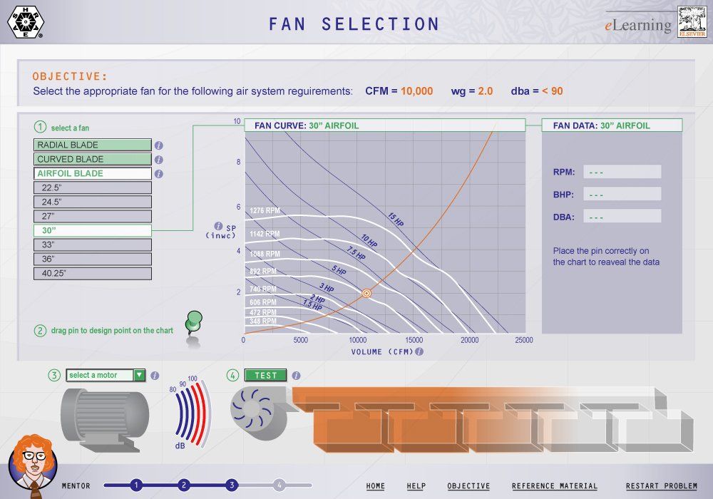 Interface design for heating, ventilation and air condition application