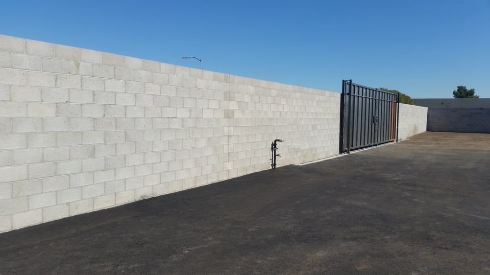 Retaining Walls with Gate — Phoenix, AZ — Building Block Masonry