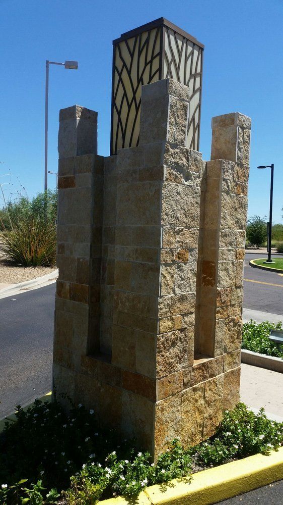 Tower Bricks With Light — Phoenix, AZ — Building Block Masonry