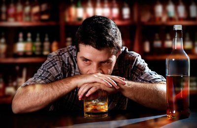 Man Drinking Alcohol