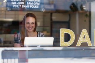 Julia in Cafe image Shoots Marketing