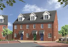 new build house with blocked paved driveway