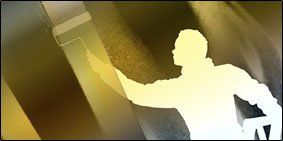 Silhouette of a Man Painting