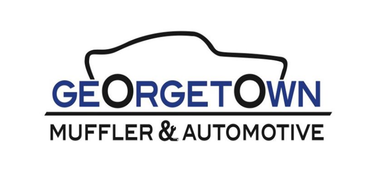 Georgetown Muffler & Automotive logo with blue and black text under a car outline