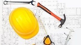 Progetto e attrezzi per edilizia