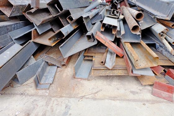 Metal Scraps are lying on the floor