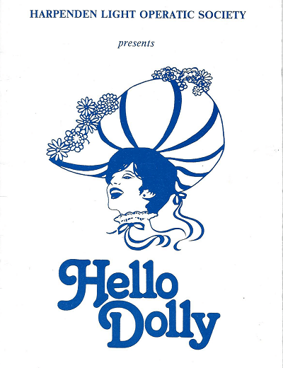Programme cover for production of Hello Dolly, April 1986