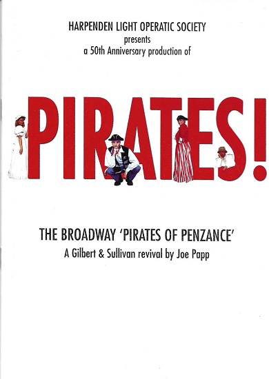 Programme cover for production of Broadway Pirates, October 2000