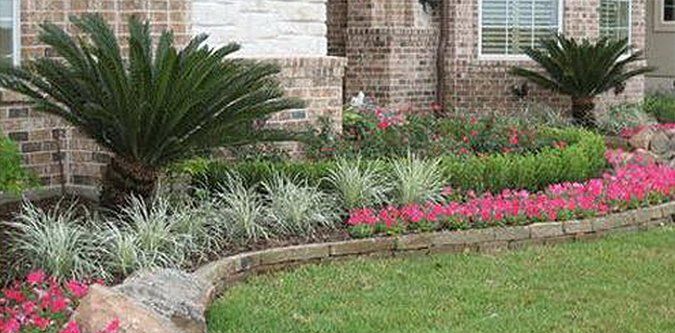 Seasonal Color — Landscape in Backyard in Brunswick, GA