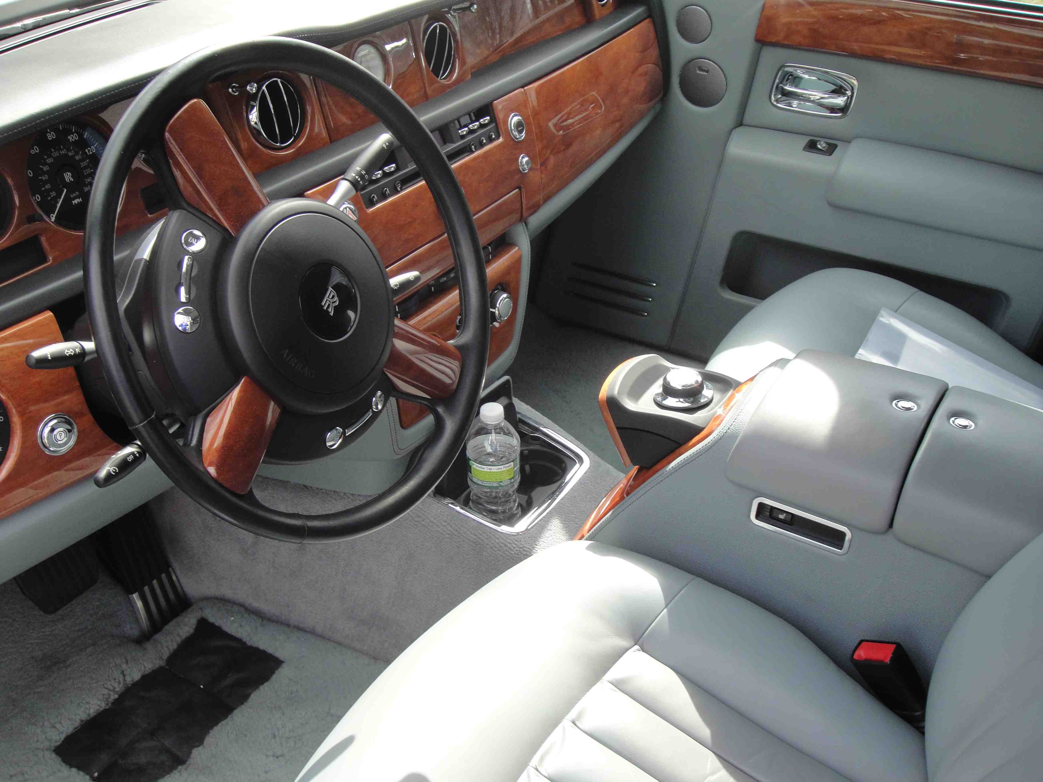 Interior of Rolls Royce Phantom for Hire, Brooklyn, New York