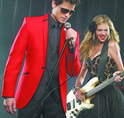 Jean Yves - Red Illusion tuxedo rental in Brooklyn, New York Jean Yves - Red Illusion tuxedo rental in Brooklyn, New York