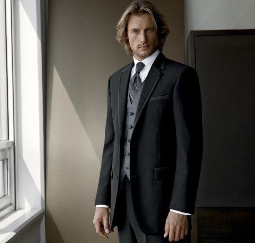Calvin Klein: Black Aston Tuxedo hire Brooklyn, New York