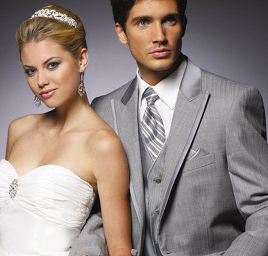 Jean Yves: Grey Parisian tuxedo rental in Brooklyn, New York