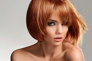attractive hairstyling