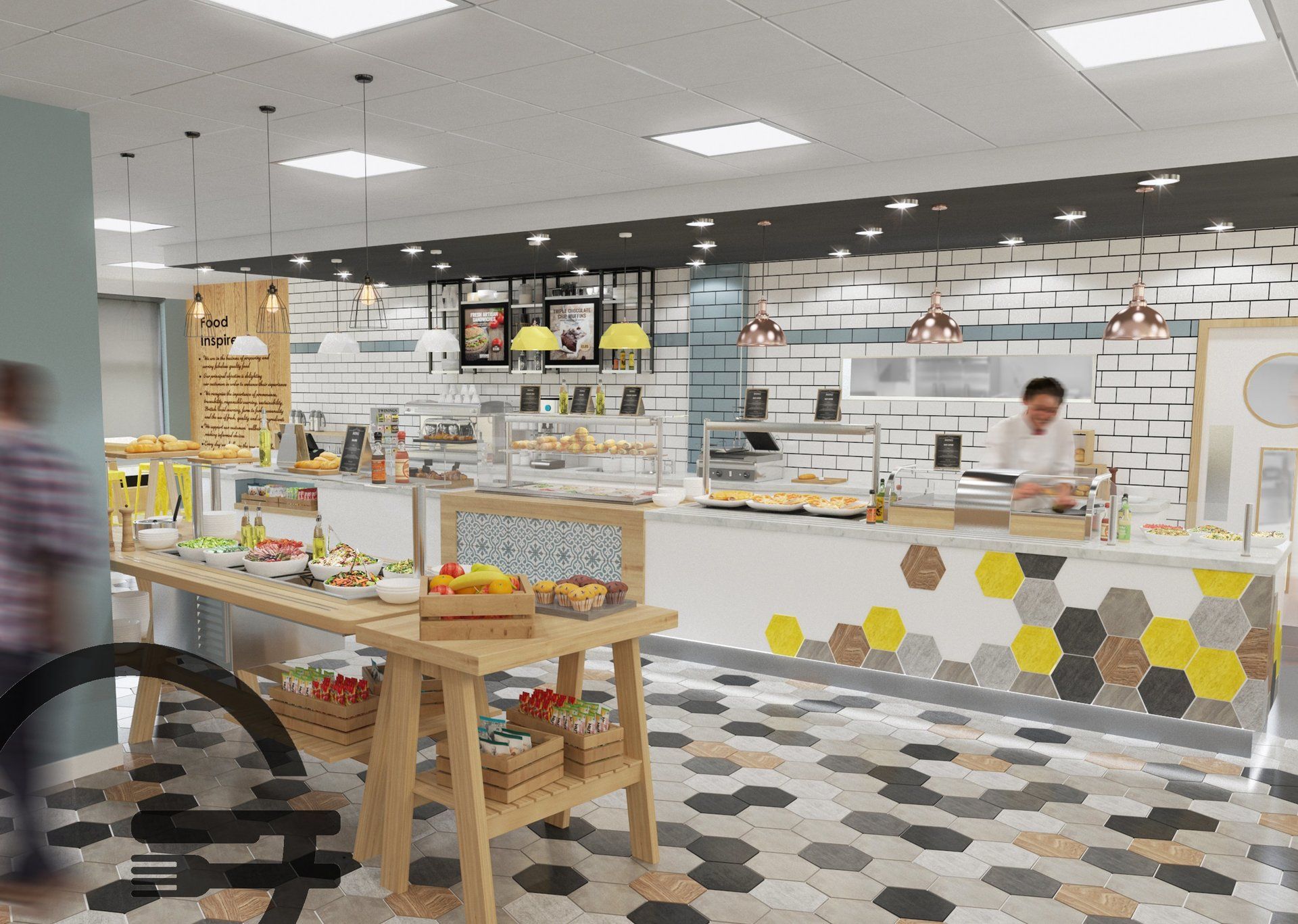 3D visual commerical kitchen