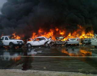 car fire