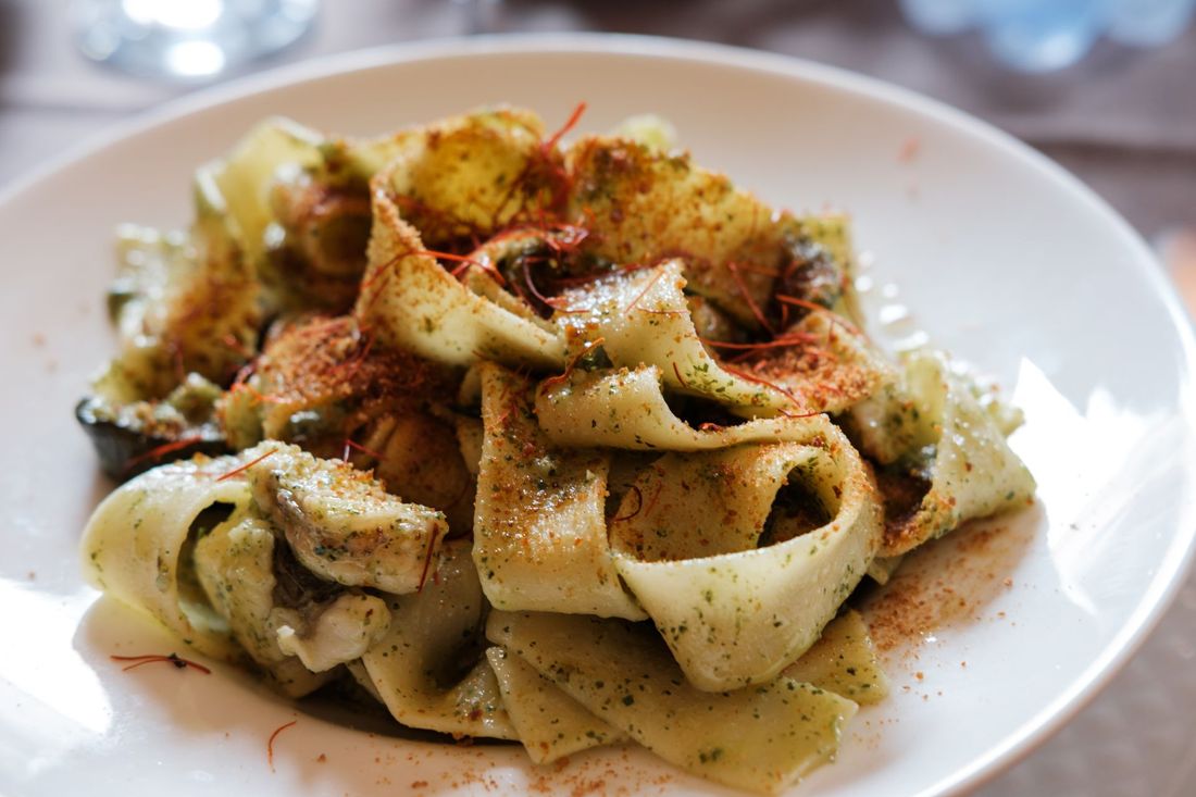 tagliatelle con zafferano